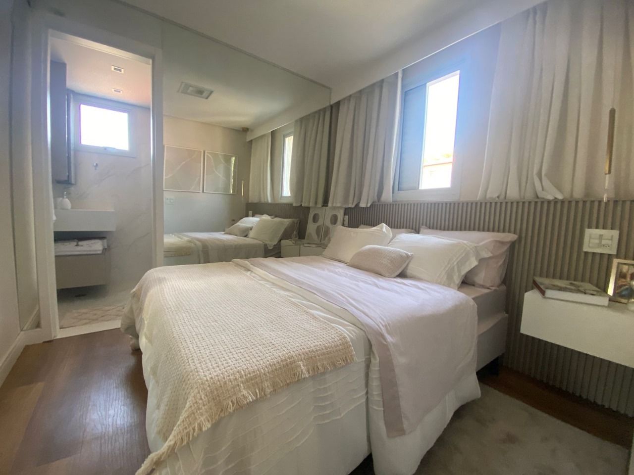 Dormitório master — apartamento decorado MGP Pirituba